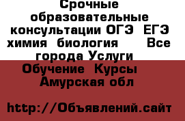 Срочные образовательные консультации ОГЭ, ЕГЭ химия, биология!!! - Все города Услуги » Обучение. Курсы   . Амурская обл.